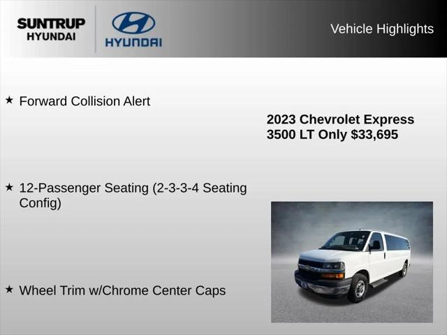 2023 Chevrolet Express Passenger RWD 3500 Extended Wheelbase LT