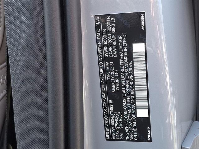 2026 Volvo XC90 Plug-In Hybrid Plus, T8 AWD, Electric/Gasoline, Bright, 7 Seats