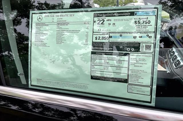 2026 Mercedes-Benz GLE GLE 350 GLE 350