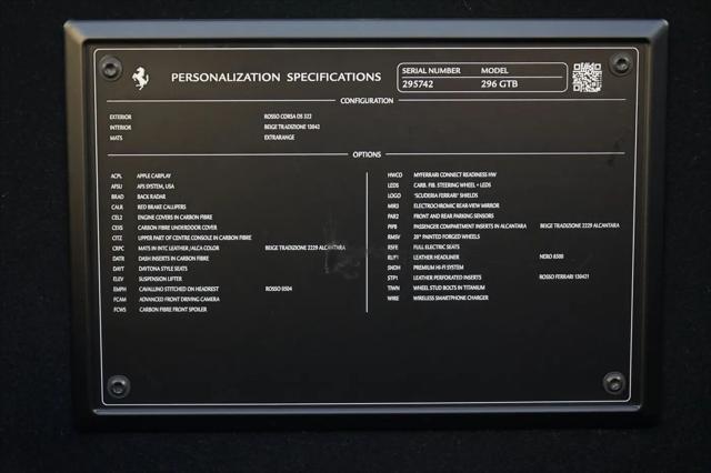 2023 Ferrari 296 GTB GTB