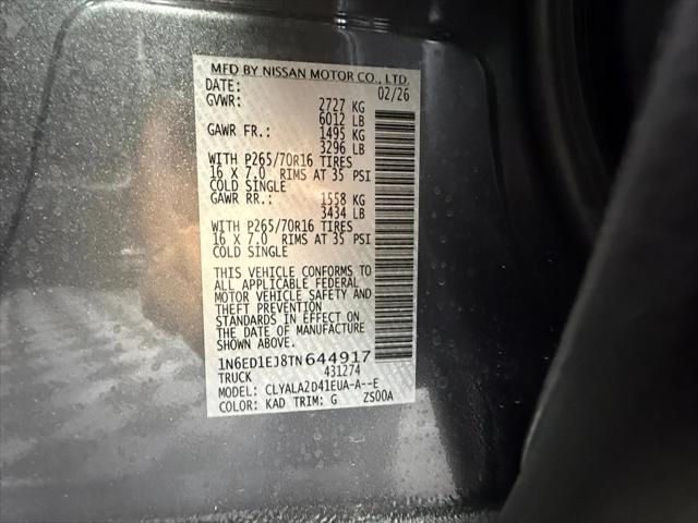 2026 Nissan Frontier Crew Cab S 4x4