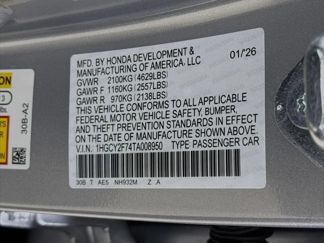 2026 Honda Accord Sedan Sport-L