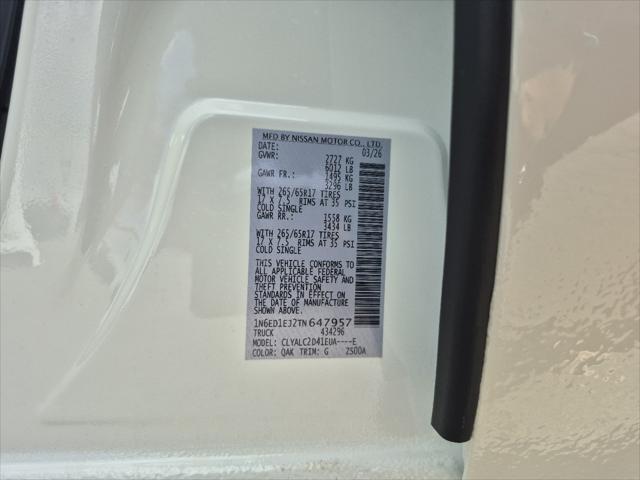 2026 Nissan Frontier Crew Cab SV 4x2