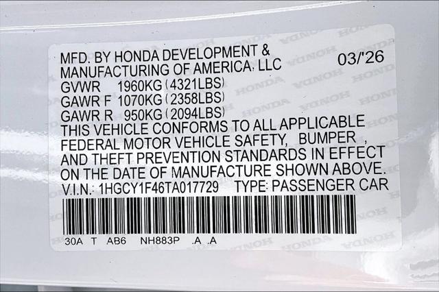 2026 Honda Accord Sedan SE