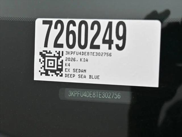 2026 Kia K4 EX