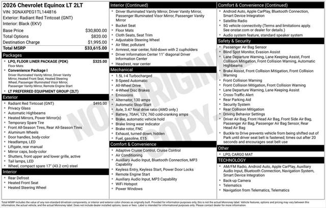 2026 Chevrolet Equinox AWD LT