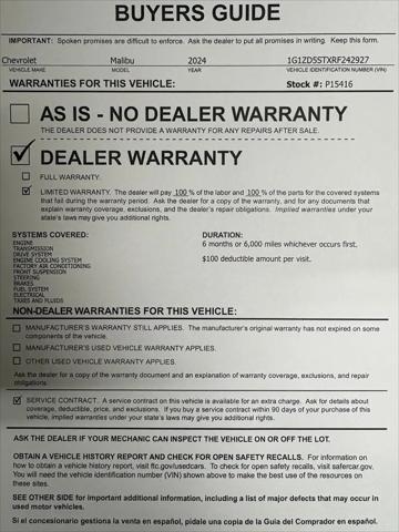 2024 Chevrolet Malibu 1LT