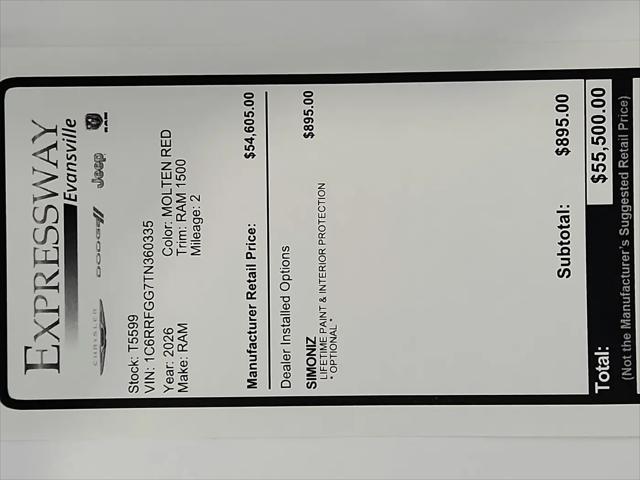 2026 Ram 1500 Express Crew Cab 4x4 57 Box for sale in Evansville, IN