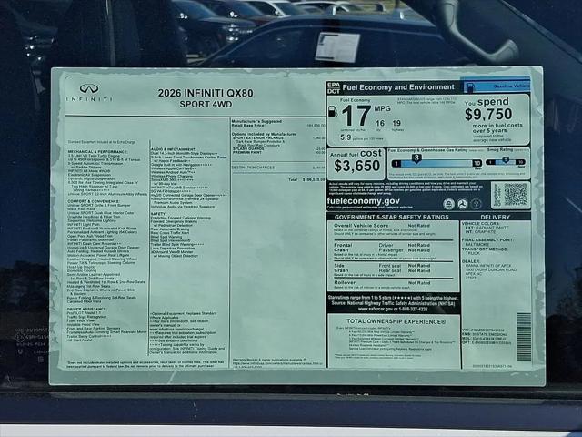 2026 INFINITI QX80 SPORT AWD