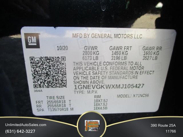 2021 Chevrolet Traverse AWD LT Cloth