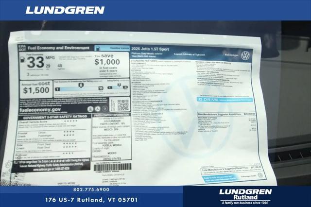 2026 Volkswagen Jetta Sport