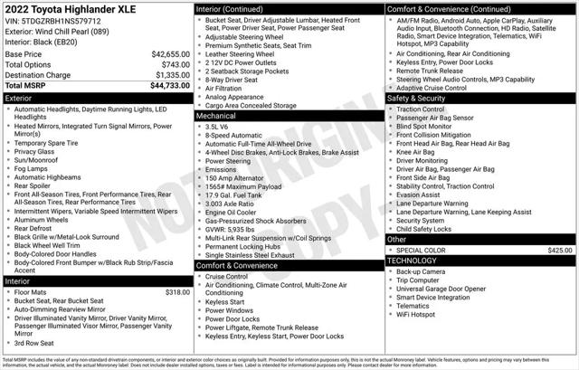 2022 Toyota Highlander XLE