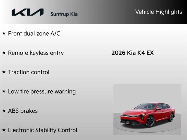 2026 Kia K4 EX