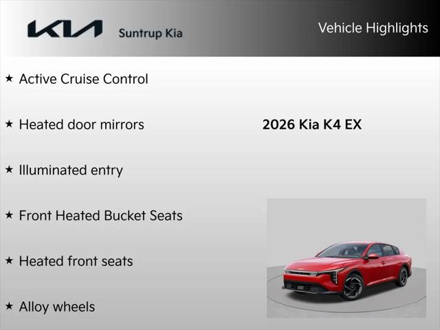 2026 Kia K4 EX