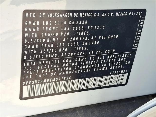 2026 Volkswagen Tiguan SE R-Line Black