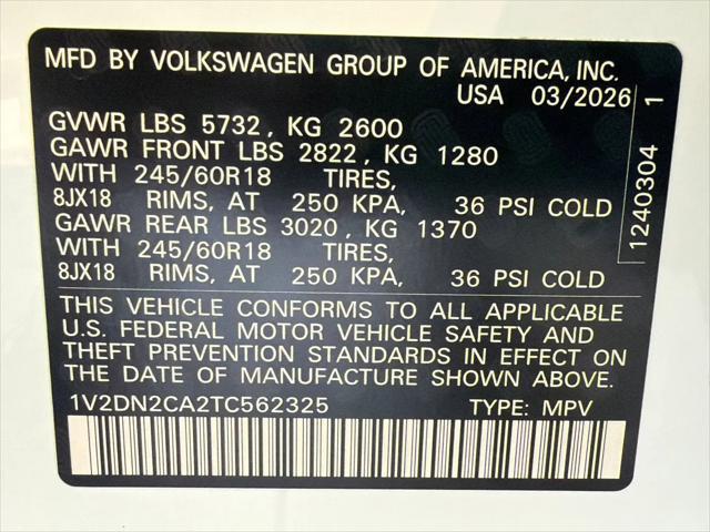 2026 Volkswagen Atlas SE