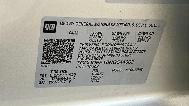 2022 Chevrolet Silverado 1500 4WD Crew Cab Standard Bed LT Trail Boss