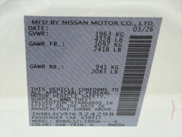 2026 Nissan Altima SR FWD