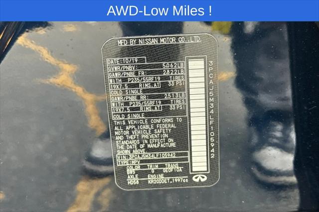 2020 INFINITI QX50 SENSORY AWD