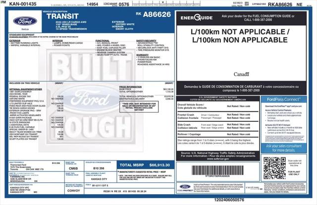 2024 Ford Transit Cargo Van T-250