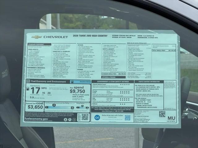 2026 Chevrolet Tahoe High Country