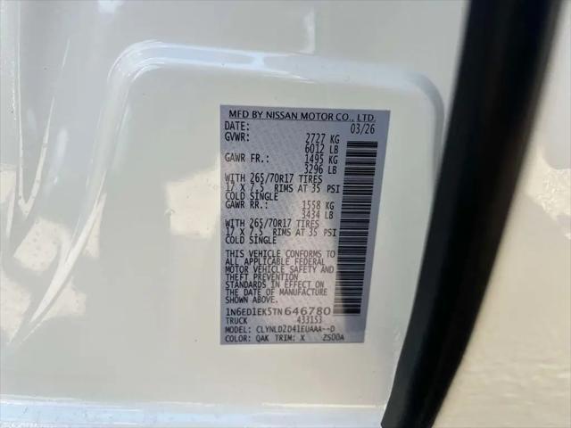 2026 Nissan Frontier Crew Cab PRO-4X 4x4