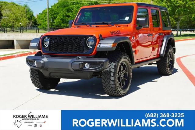 2025 Jeep Wrangler 4-Door Willys 4x4 for sale in Weatherford, TX