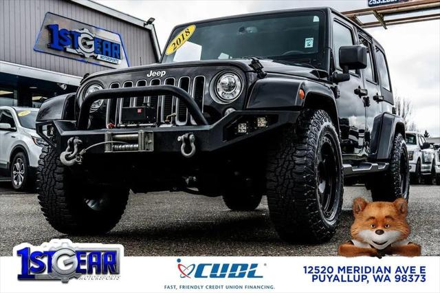 2018 Jeep Wrangler JK Unlimited Sahara 4x4 for sale in Puyallup, WA