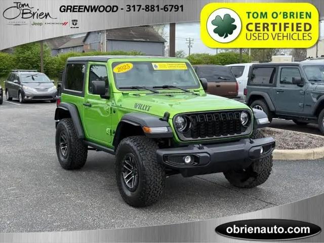 2025 Jeep Wrangler 2-Door Willys 4x4 for sale in Greenwood, IN