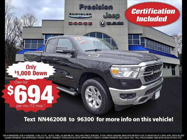 2022 Ram 1500 Big Horn Quad Cab 4x4 6'4" Box for sale in Butler, NJ