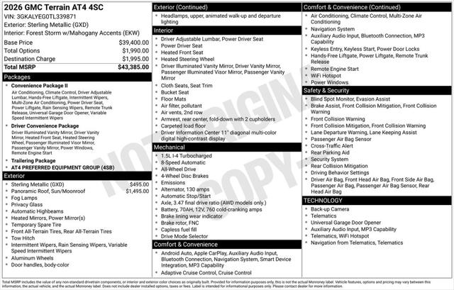 2026 GMC Terrain AWD AT4