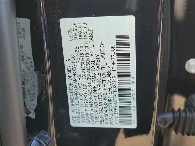 2026 Honda Ridgeline RTL