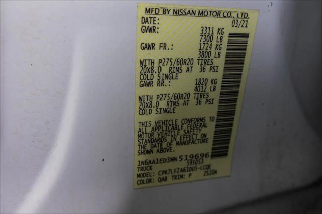 2021 Nissan Titan Crew Cab Platinum Reserve 4x4