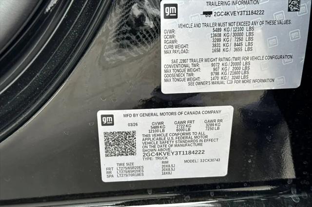 2026 Chevrolet Silverado 3500HD Crew Cab, Standard Bed, High Country, 4WD