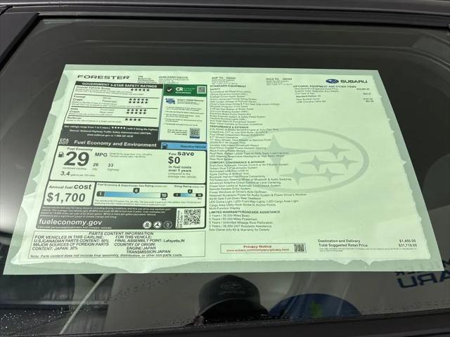 2026 Subaru Forester Base