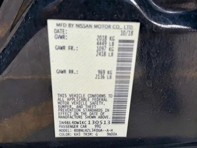 2019 Nissan Altima 2.5 SV
