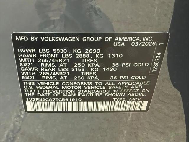 2026 Volkswagen Atlas SEL Premium R-Line