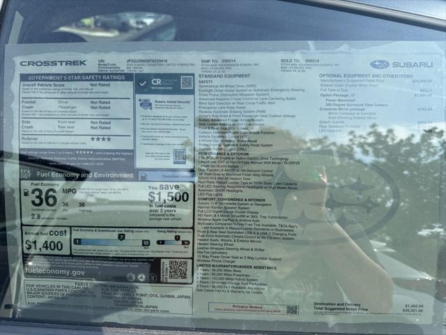2026 Subaru Crosstrek Limited