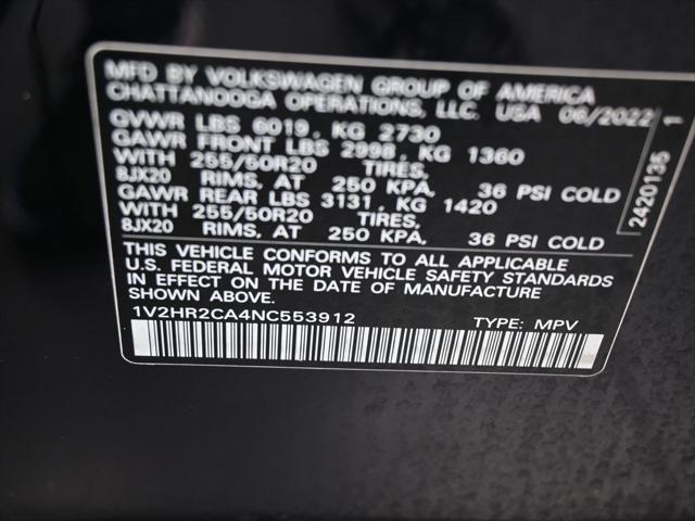 2022 Volkswagen Atlas 3.6L V6 SE w/Technology