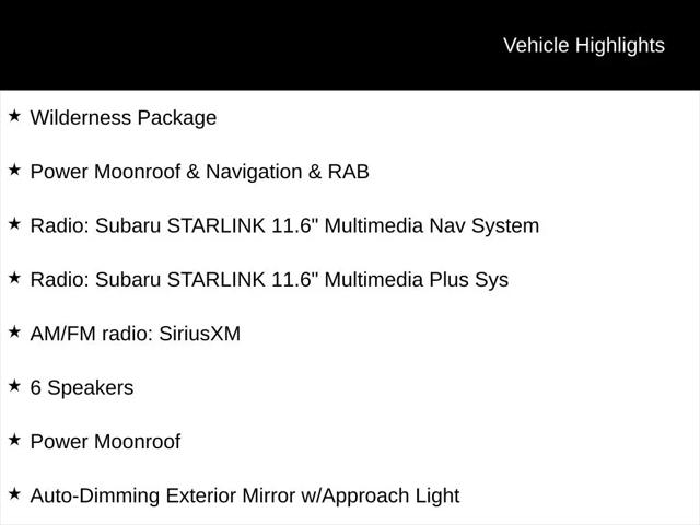 2022 Subaru Outback Wilderness