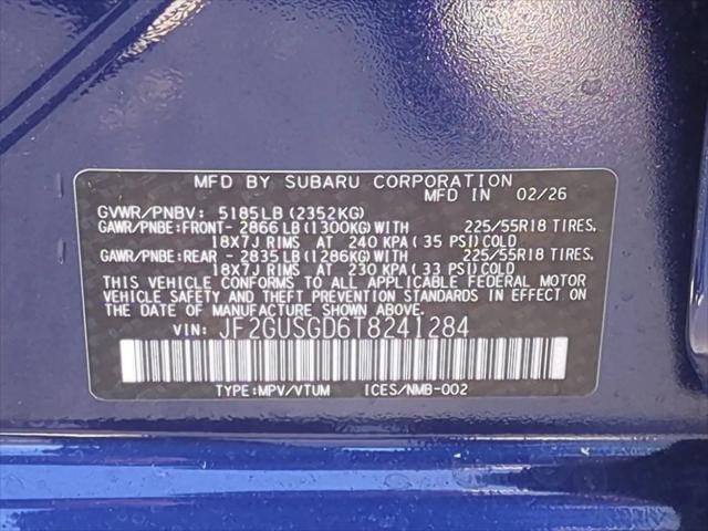 2026 Subaru Crosstrek Sport