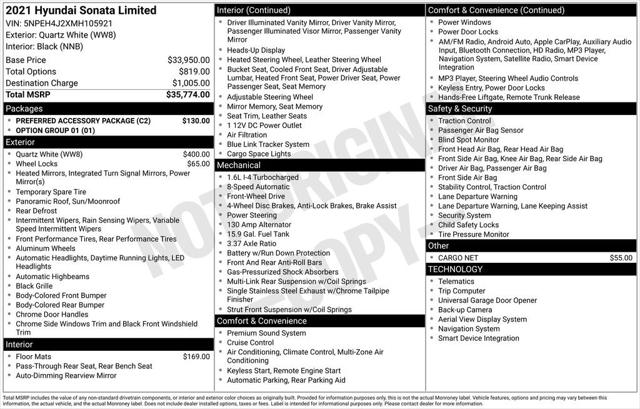 2021 Hyundai Sonata Limited