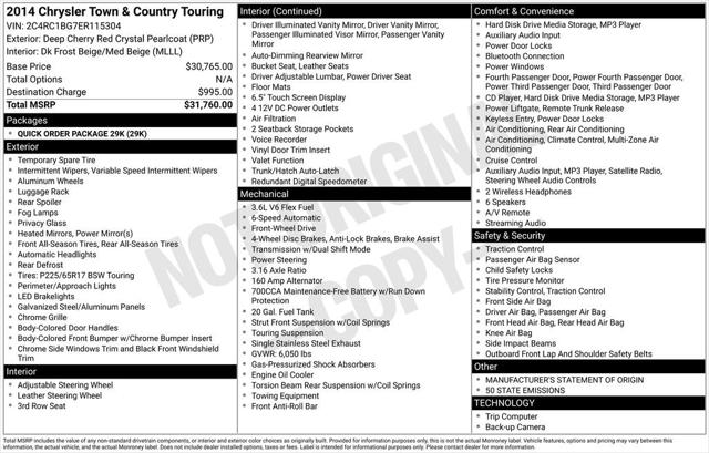 2014 Chrysler Town and Country Touring
