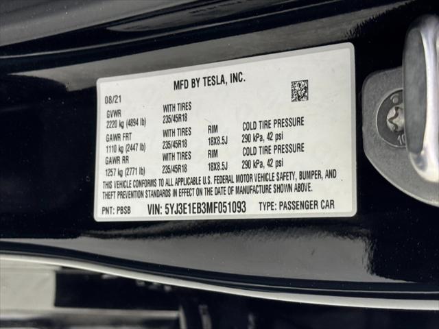 2021 Tesla Model 3 Long Range Dual Motor All-Wheel Drive