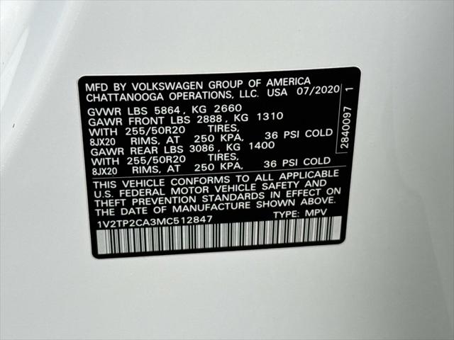 2021 Volkswagen Atlas 2.0T SEL Premium