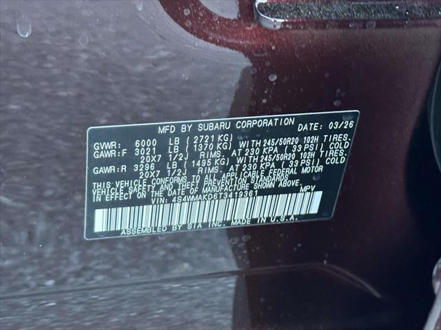 2026 Subaru Ascent Touring 7-Passenger