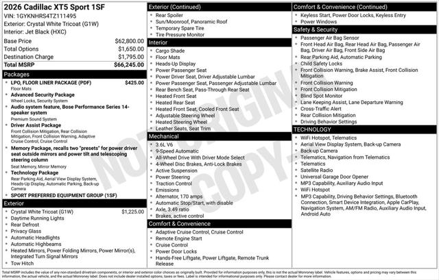 2026 Cadillac XT5 Sport AWD for sale in Pensacola, FL
