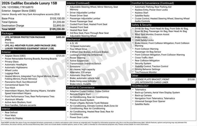 2026 Cadillac Escalade Luxury