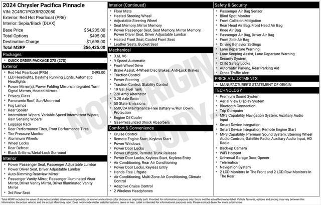 2024 Chrysler Pacifica Pinnacle