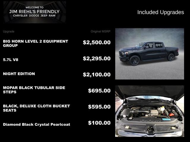 2021 Ram 1500 Big Horn Crew Cab 4x4 5'7" Box